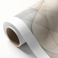 Abstract minimalist design wall art collection on rolled canvas, showcasing soft pastel colors and geometric shapes, ideal for modern home decor. The artwork is packaged securely in a durable cardboard tube, making it perfect for gifting or easy storage.