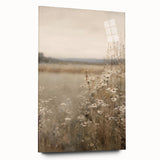 Acrylic glass wall art from the Abstract Minimalist Design 109 collection, showcasing a sleek side view with a smooth surface and no visible pins, perfect for modern decor.