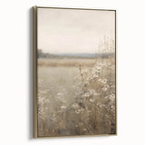 Framed canvas wall art showcasing an abstract minimalist design with gold accents, displayed in a stylish setting that enhances its elegance and modern aesthetic.