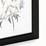 Close-up of a framed abstract minimalist wall art piece showcasing soft earth tones and geometric shapes, perfect for modern home decor enhancement.