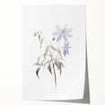 Abstract minimalist wall art print showcasing a serene blend of soft pastel colors with geometric shapes, ideal for modern home decor or office spaces.