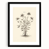 Abstract minimalist wall art piece displayed in a black frame, featuring a sleek design with a white mat. Perfect for modern home decor, enhancing any room's aesthetic.
