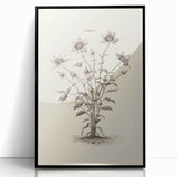 Framed abstract minimalist wall art featuring a sleek black design, showcasing a modern aesthetic ideal for contemporary decor, set against a white backdrop.