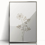 Framed acrylic wall art from the Abstract Minimalist Design 116 collection, showcasing a sleek silver frame and contemporary geometric patterns, perfect for modern decor.