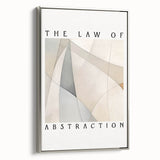 Framed abstract minimalist wall art design showcasing a silver side view, emphasizing sleek lines and modern aesthetics, perfect for contemporary decor.