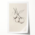 Abstract minimalist design wall art print featuring soft, muted colors and geometric shapes, elegantly rolled for easy display in modern interiors. Perfect for contemporary home decor or art enthusiasts.
