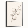 Framed canvas wall art featuring an abstract minimalist design with a black border, showcasing elegant lines and shapes, perfect for modern home decor.