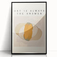 Framed acrylic wall art showcasing an abstract minimalist design with a black color scheme, perfect for modern decor. Ideal for adding a touch of elegance to any room.