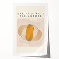 Abstract minimalist wall art print showcasing soft pastel colors and geometric shapes, rolled and ready for framing, perfect for modern home decor.