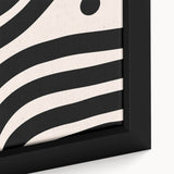 Framed abstract minimalist wall art featuring soft earthy tones and geometric shapes, showcasing a modern design ideal for contemporary home decor.