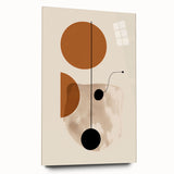 Abstract minimalist wall art design in a sleek acrylic frame, showcasing a contemporary aesthetic with soft color gradients, perfect for modern home decor.