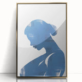 Framed abstract minimalist wall art design showcasing a gold-acrylic finish, set against a sleek white background for modern decor.