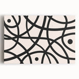 Abstract minimalist wall art canvas print showcasing a vibrant blend of colors with geometric shapes, adding a modern touch to any interior decor.