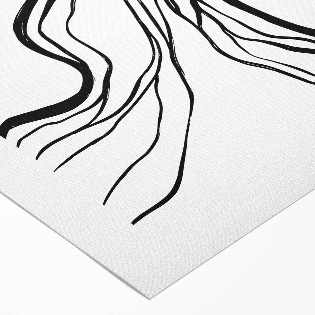 Abstract minimalist wall art design showcasing a vibrant color palette, featuring geometric shapes and smooth lines, perfect for modern home decor. The rolled canvas is elegantly arranged, emphasizing its artistic appeal and suitability for contemporary spaces.