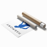 Abstract minimalist wall art print showcasing soft pastel colors and geometric shapes, perfect for modern home decor or office spaces.