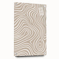 Abstract minimalist wall art collection displayed in a side view, showcasing vibrant colors and sleek acrylic glass finish with mounting pins.