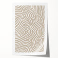 Abstract minimalist wall art print showcasing soft pastel colors and geometric shapes, rolled and ready for framing or display in modern decor.