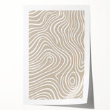 Abstract minimalist wall art print showcasing soft pastel colors and geometric shapes, rolled and ready for framing or display in modern decor.