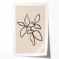 Abstract minimalist wall art print featuring soft pastel colors and geometric shapes, rolled neatly for easy framing and display.