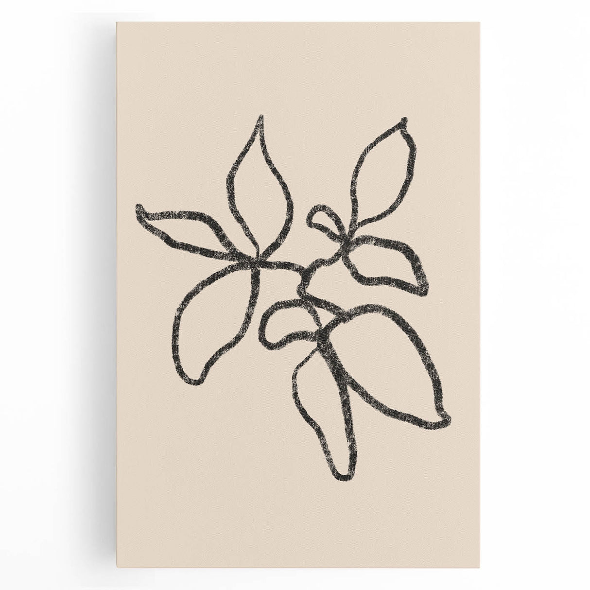 Abstract minimalist wall art canvas featuring soft blue and gray tones, showcasing a serene geometric design, ideal for modern home decor.