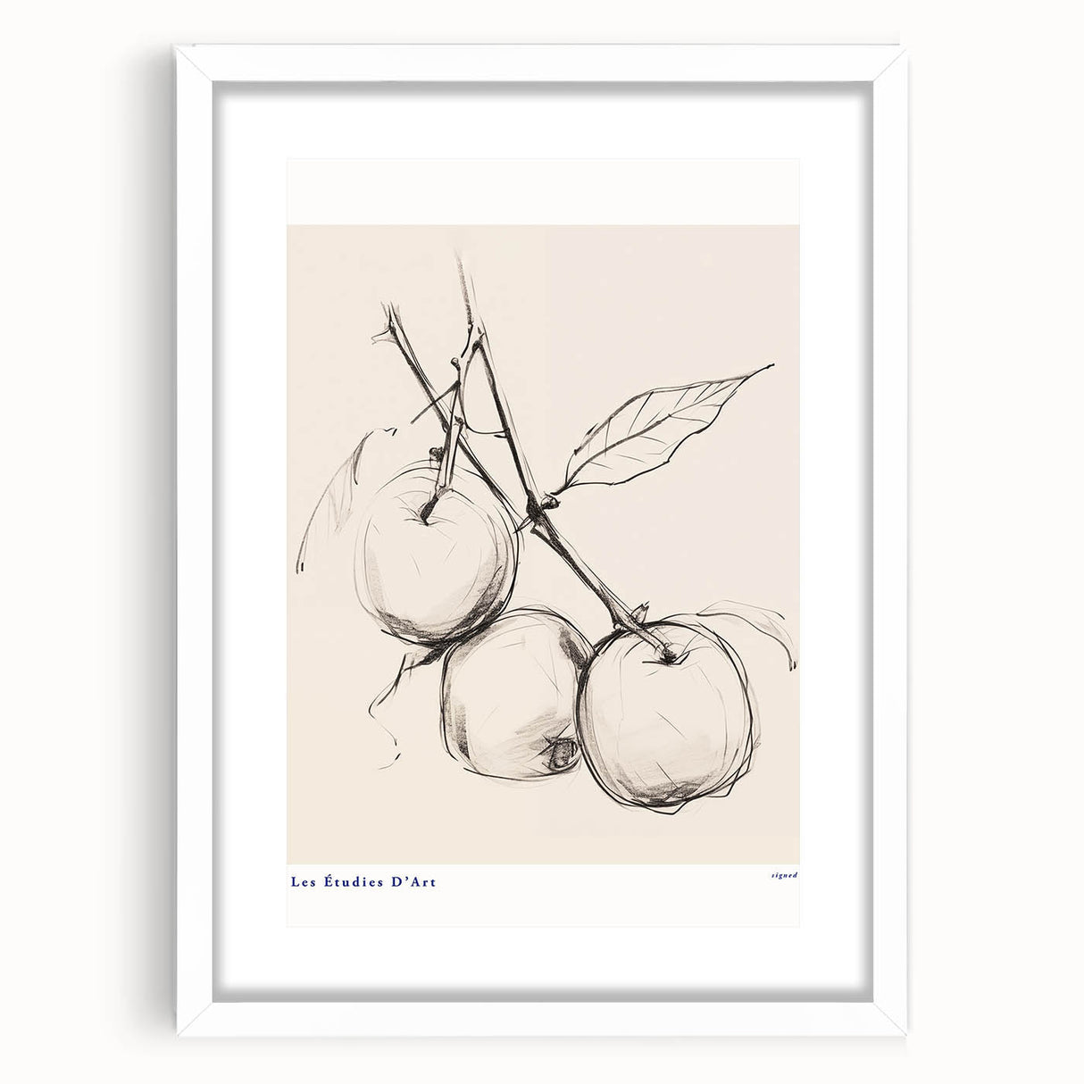 Abstract minimalist wall art collection featuring four framed pieces with a white mat and sleek black frames, ideal for modern decor.
