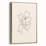 Framed abstract minimalist wall art design showcasing a gold color palette and sleek lines, perfect for modern home decor.