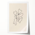 Abstract minimalist wall art print showcasing soft pastel colors and geometric shapes, rolled for easy framing and display. Perfect for modern decor.