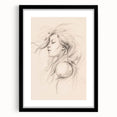 Framed abstract minimalist wall art collection showcasing a sleek black mat and elegant design, perfect for modern home decor.