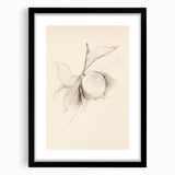 Abstract minimalist wall art print showcasing a sleek black frame with a mat, featuring geometric shapes and neutral tones, perfect for modern decor.
