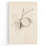 Abstract minimalist wall art design on stretched canvas, showcasing soft earth tones and geometric shapes, perfect for modern interior decor and enhancing home aesthetics.