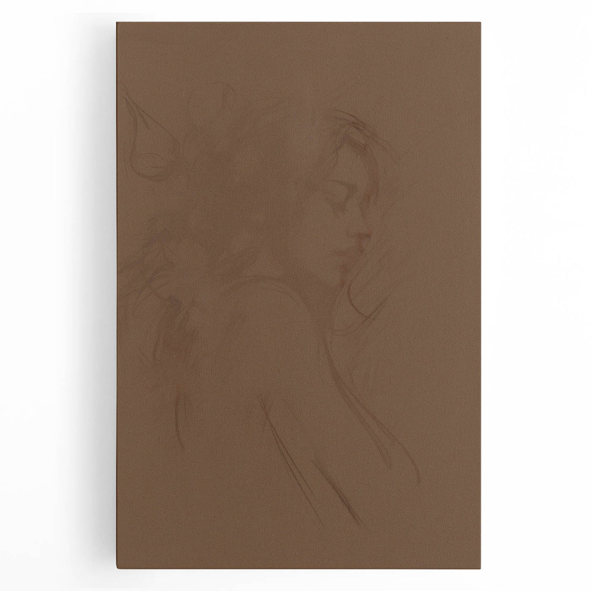 Abstract minimalist wall art collection displayed on stretched canvas, showcasing a blend of soft pastel colors and geometric shapes, perfect for modern home decor.