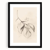 Abstract minimalist wall art collection framed in black with a mat, showcasing a contemporary design. Ideal for modern home decor, highlighting elegance and simplicity.