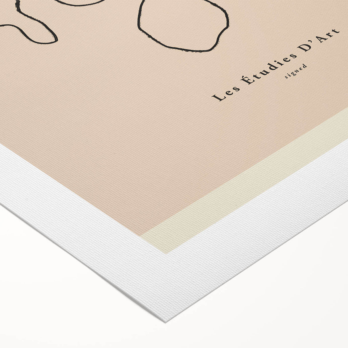 Abstract minimalist wall art collection on rolled canvas, showcasing geometric shapes in soft pastel colors. Ideal for modern decor, packaged securely in a cardboard tube.
