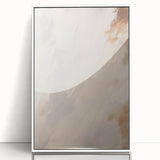 Framed abstract minimalist wall art collection showcasing a sleek white design, perfect for modern decor. The acrylic front enhances visual clarity and elegance.