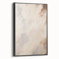 Framed canvas featuring an abstract minimalist design in black, showcasing a sleek side view. Ideal for modern decor, highlighting clean lines and artistic sophistication.