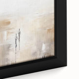 Framed abstract minimalist wall art design showcasing soft pastel colors with geometric shapes, perfect for modern interior decor.