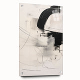 Minimalist abstract wall art collection displayed in an acrylic glass frame, showcasing vibrant colors and geometric patterns, ideal for modern decor.