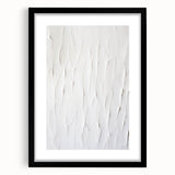 Abstract modern wall art collection featuring a sleek black frame and mat, showcasing vibrant geometric designs and colors, ideal for contemporary decor.