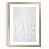 Abstract modern wall art collection featuring a silver-framed design with a mat, showcasing vibrant colors and geometric shapes for contemporary decor.