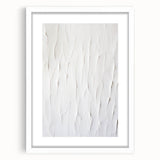 Framed abstract modern wall art design showcasing vibrant colors and geometric shapes in a sleek white mat, perfect for contemporary decor.