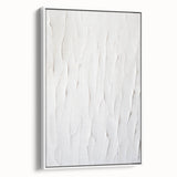 Framed abstract modern wall art collection showcasing vibrant geometric patterns in a sleek white frame, enhancing contemporary decor.