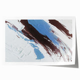 Abstract wall art print showcasing vibrant strokes and lines in a colorful design, perfect for modern home decor. The piece features a dynamic interplay of colors, creating an energetic and contemporary look that enhances any space.