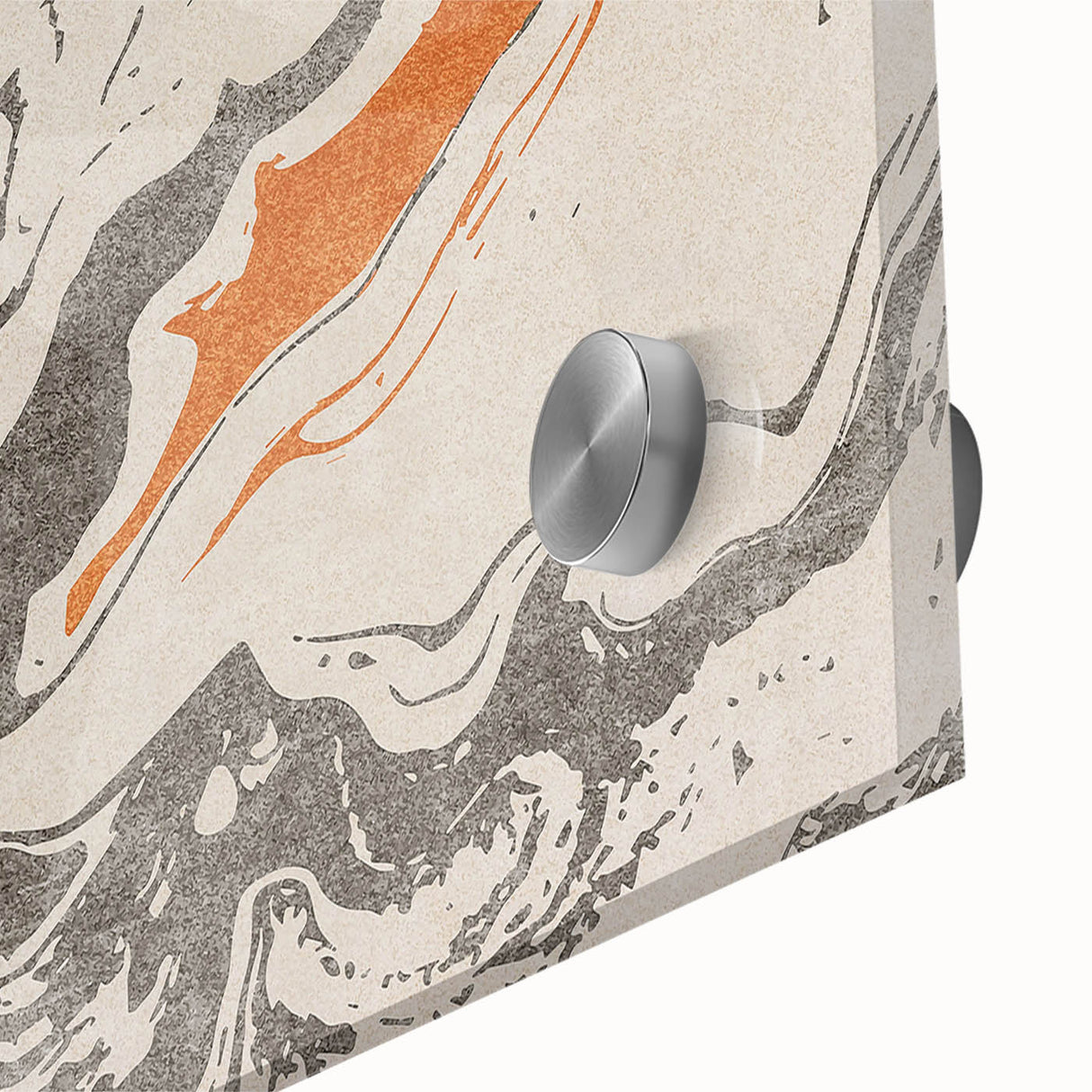 Close-up of an abstract wall art design showcasing vibrant strokes and lines in bold colors, perfect for modern decor settings.