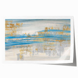 Colorful abstract wall art print showcasing dynamic strokes and lines in vibrant hues, perfect for modern home decor or office spaces.