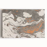 Abstract strokes and lines design on stretched canvas wall art in vibrant colors, showcasing modern artistry and dynamic visual appeal.