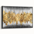 Framed wall art showcasing an abstract design with bold strokes and lines in black, perfect for modern decor and interior styling.