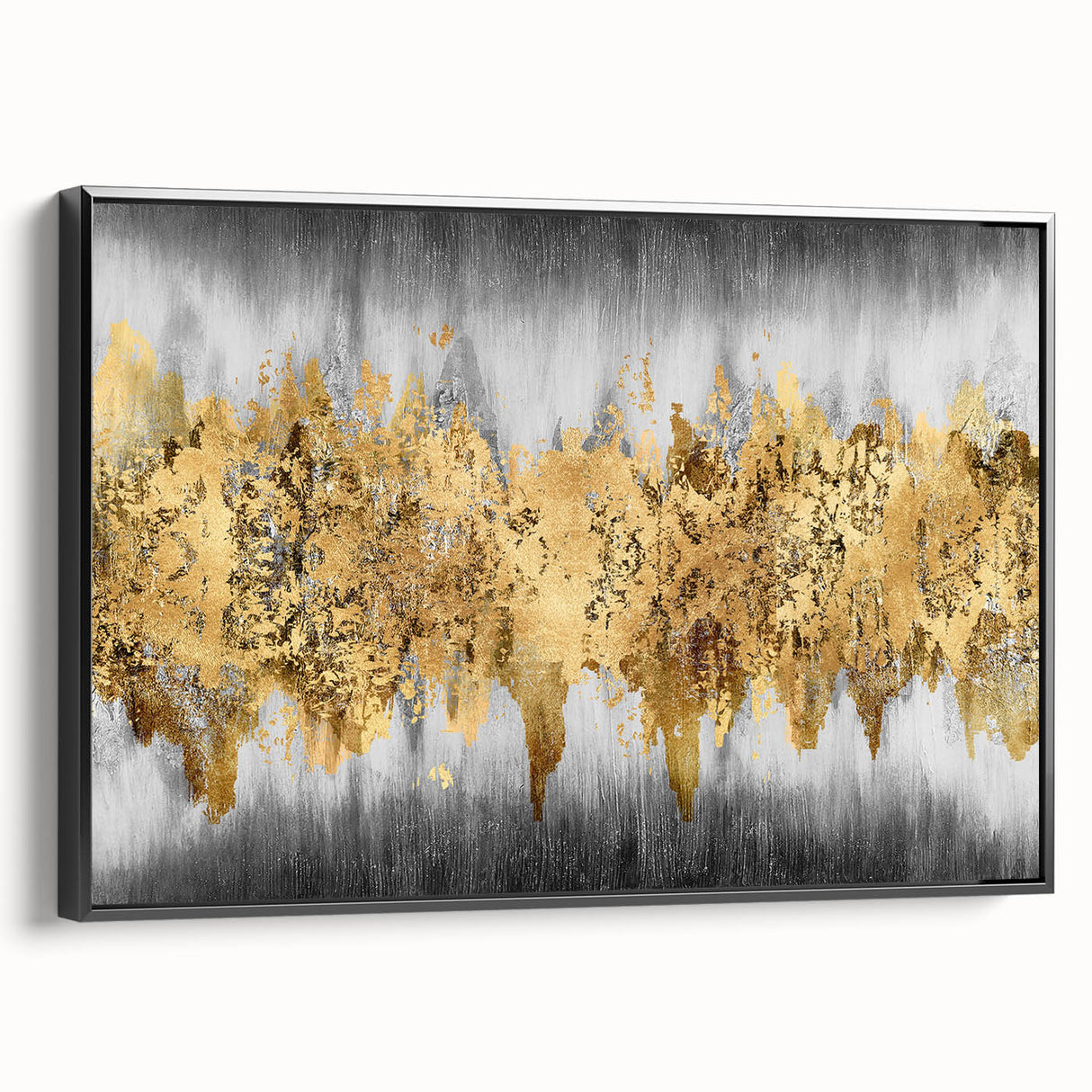 Framed wall art showcasing an abstract design with bold strokes and lines in black, perfect for modern decor and interior styling.