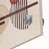 Abstract wall art featuring colorful strokes and lines, printed on acrylic glass, showcasing vibrant hues and fluid design perfect for modern decor.