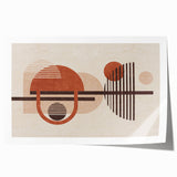 Abstract wall art print showcasing dynamic strokes and lines in vibrant colors, perfect for modern decor and artistic expression.