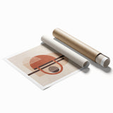 Abstract wall art print showcasing vibrant strokes and dynamic lines in a contemporary design, perfect for modern home decor and framing.